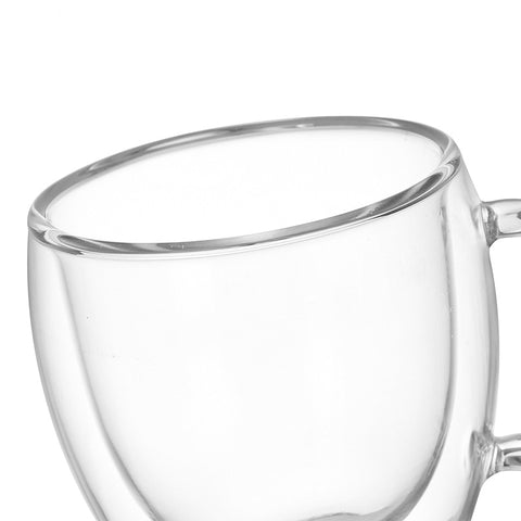 Double Wall Glass Porcelain Tea Mug