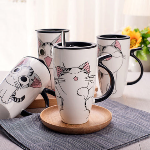 Creative Porcelain Tea Mug Set