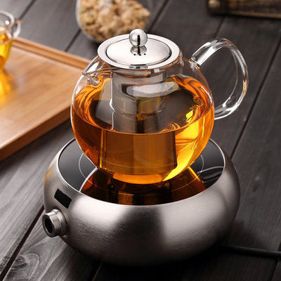 Stainless Steel Kettle Teapot Warmer Set