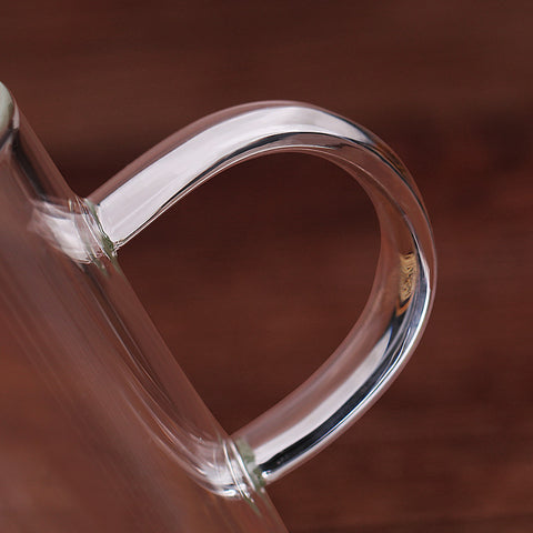 Transparent Glass Porcelain Cup Set