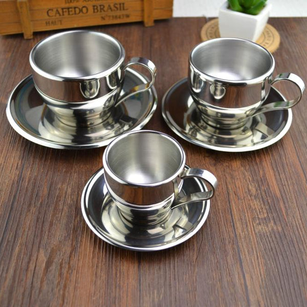 Fascinating Stainless Steel Tea Cup Set