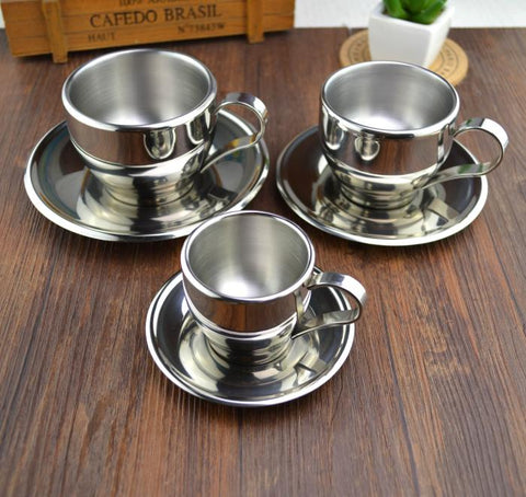 Fascinating Stainless Steel Tea Cup Set