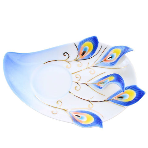 Ceramic Peacock Porcelain Tea Cup