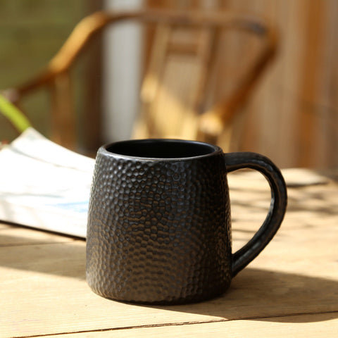 White/Black Ceramic Porcelain Tea Mug