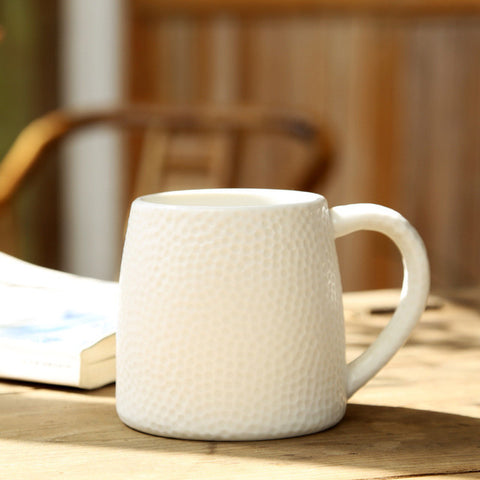 White/Black Ceramic Porcelain Tea Mug